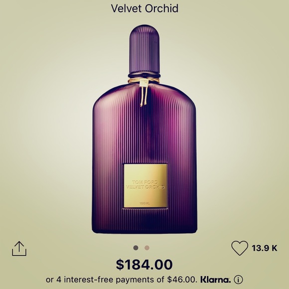 Tom Ford velvet orchid in 3.4oz